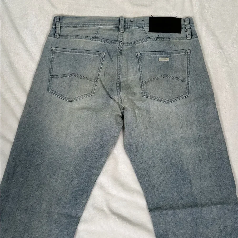 Armani Exchange Straight Leg Light Blue Jeans